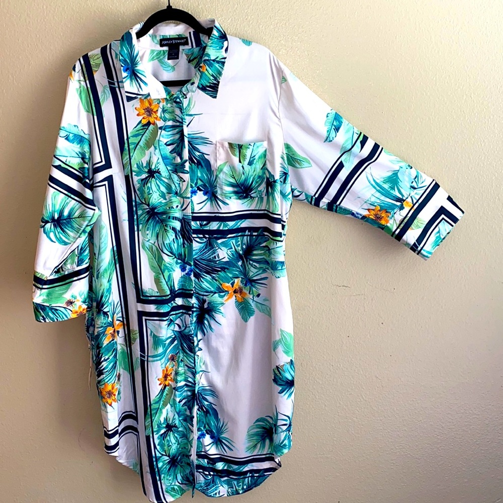 TROPICAL SHIRT DRESSES